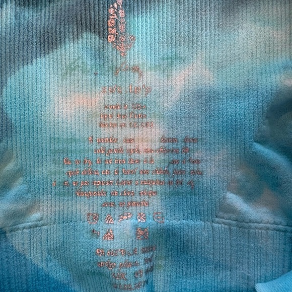 Free People Movement Good Karma Tie Dye Square Neck Sports Bra XS/S - Picture 5 of 7